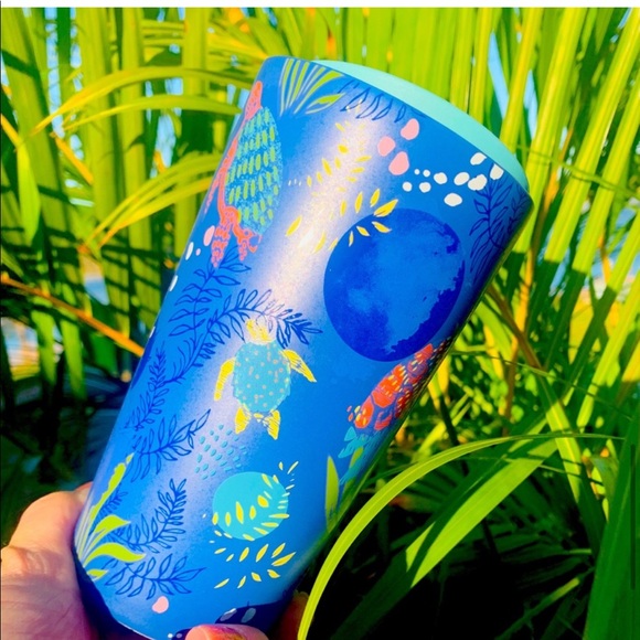 Starbucks Hawaii Exclusive Ocean Turtle Sea Life Ceramic Tumbler - Picture 7 of 8